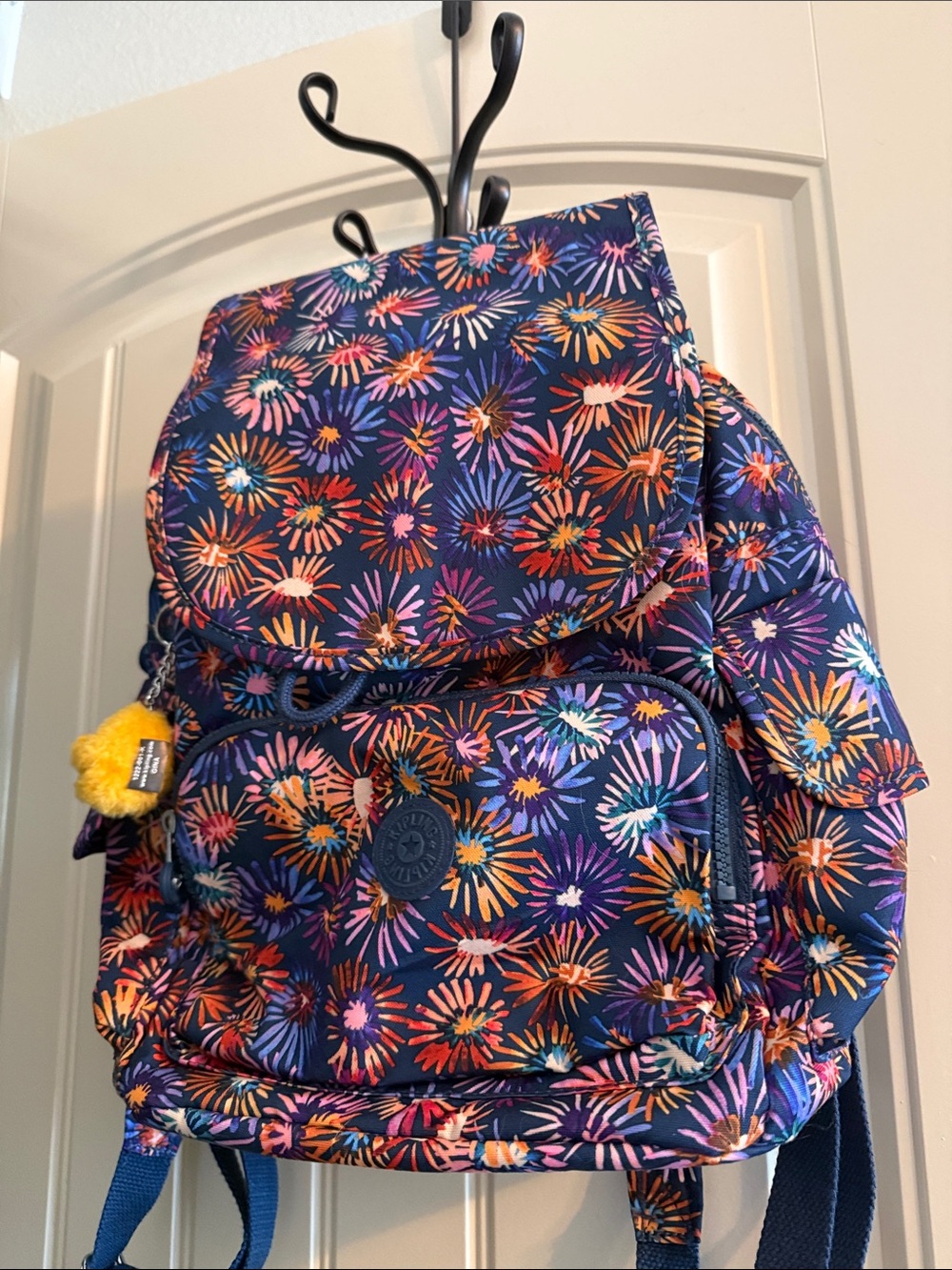 Kipling City Pack Backpack in multi flower print